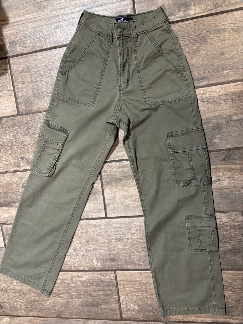 Women’s Olive Cargo Pants - Hollister 00R
